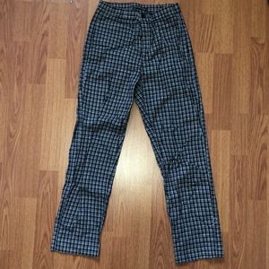 Black & white checkered Tilden pants